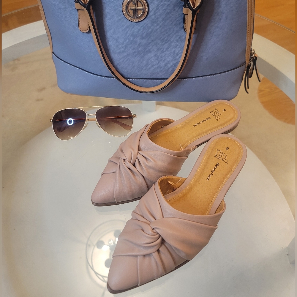 Nude pink. Comfortable Flats